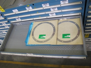 LISTA HEAVY DUTY 9-DRAWER PARTS CABINET W/ CONTENTS (W-50) LOADING & HANDLING FEE $25-